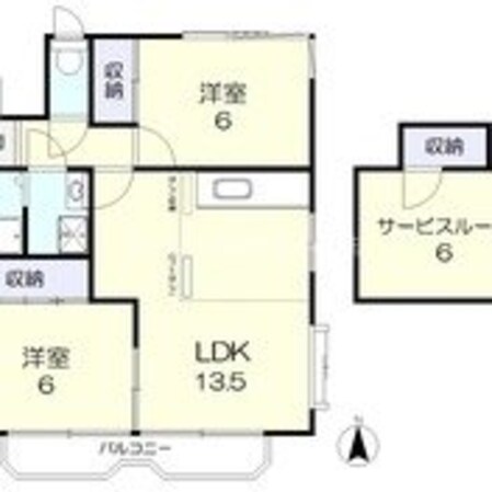 サンハイツテラオⅠの物件間取画像